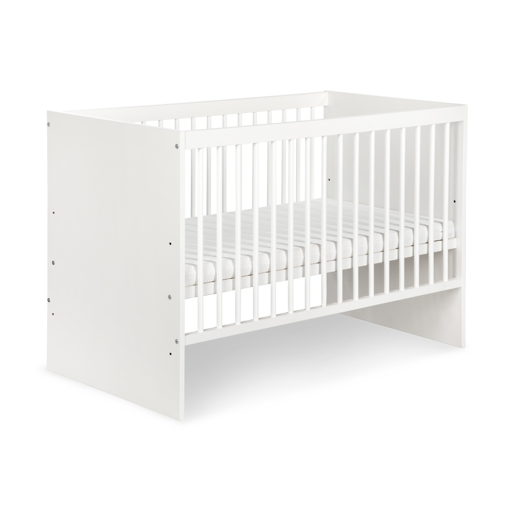 Lit A Barreaux 3 Positions Theodore Blanc Lit Pour Bebe